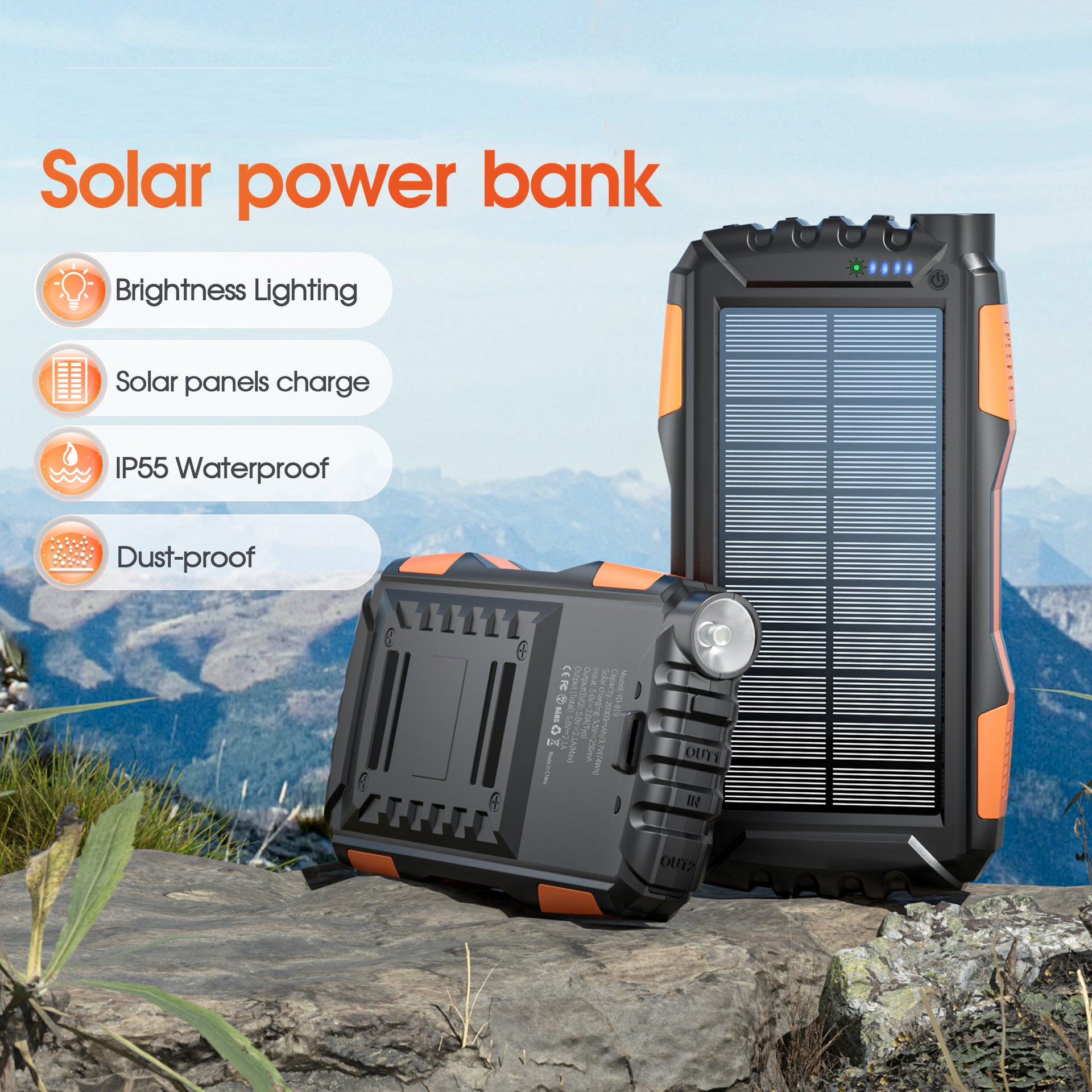 🔥Solar Charger 2025 | 42800mAh Solar Power Bank 3X Faster! QC3.0 Fast Charge & Super Bright Flashlight - Portable Charger for Camping/Emergency | TikTok's Top Pick⚡ 🔥Solar Charger 2025 | 42800mAh Solar Power Bank 3X Faster! QC3.0 Fast Charge & Super Bright Flashlight - Portable Charger for Camping/Emergency | TikTok's Top Pick⚡